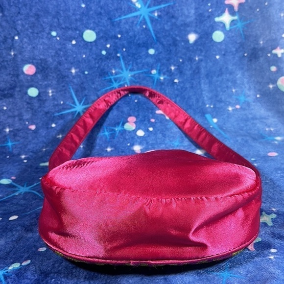 Hello Kitty Sanrio 2012 Pink Sequin Satin Face Bag Purse - Picture 10 of 16